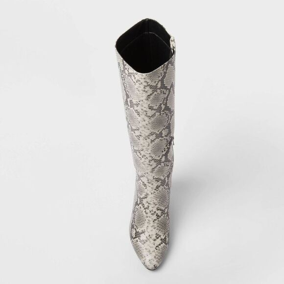 Open Box - A New Day - Women’s Evangeline Boots with Memory Foam Insole – Cream - Picture 3 of 3